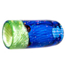 RekTipz - Glass Tip - 13mm - Cobalt & Green Satin Cropal - The Cave