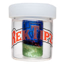 RekTipz - Glass Tip - 13mm - Cobalt & Green Satin Cropal - The Cave