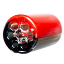 RekTipz - Glass Tip - 6 Shooter - 13mm - Red & Galaxy Split - The Cave