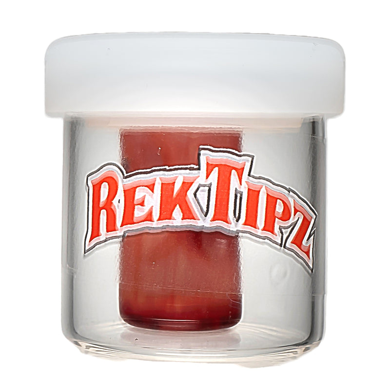 RekTipz - Glass Tip - 11mm - Red/White - The Cave