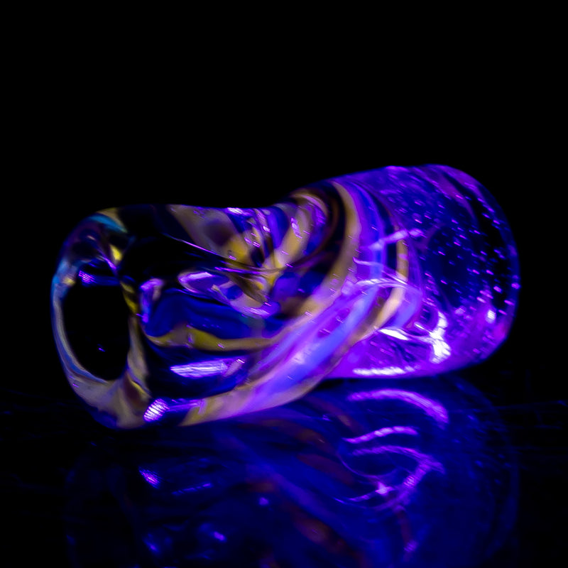 RekTipz - Glass Tip - 11mm - Purple Rain & Haterade w/UV Swirl - The Cave