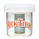RekTipz - Glass Tip - 11mm - Milky Blue Green - The Cave