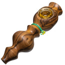 Steve's Dank Pipes - The Classic - Front Carb - Brazilian Bocote - Yellow Bowl - The Cave