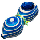 Steve's Dank Pipes - Small Pipe - Maine Spectra-Birch - Blue & White - Blue Bowl - The Cave