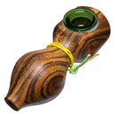 Steve's Dank Pipes - Small Pipe - Brazilian Bocote - Green Bowl - The Cave