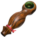 Steve's Dank Pipes - The Classic - Brazilian Bocote - Green Bowl - The Cave