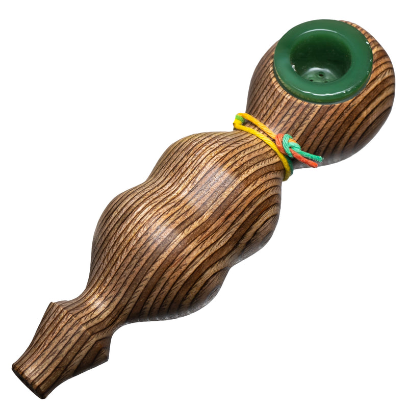 Steve's Dank Pipes - The Classic - Maine Spectra-Birch - Milky Green Bowl - The Cave