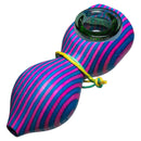 Steve's Dank Pipes - Small Pipe - Maine Spectra-Birch - Pink & Blue - Green Bowl