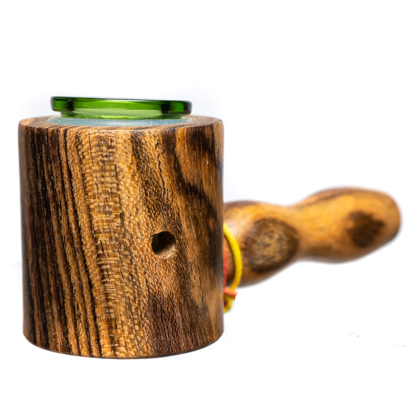 Steve's Dank Pipes - Cob Pipe - Brazilian Bocote - Green Bowl - The Cave