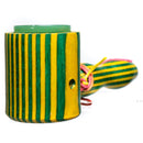 Steve's Dank Pipes - Cob Pipe - Maine Spectra-Birch - Green & Yellow - Milky Green Bowl - The Cave