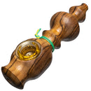 Steve's Dank Pipes - The Classic - Front Carb - Brazilian Bocote - Yellow Bowl - The Cave