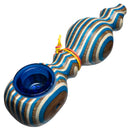 Steve's Dank Pipes - The Classic - Maine Spectra-Birch - Blue & White - Blue Bowl - The Cave