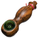Steve's Dank Pipes - The Classic - Brazilian Bocote - Green Bowl - The Cave