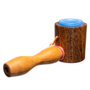 Steve's Dank Pipes - Cob Pipe - Brazilian Bocote - Milky Blue Bowl - The Cave