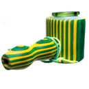 Steve's Dank Pipes - Cob Pipe - Maine Spectra-Birch - Green & Yellow - Green Bowl - The Cave
