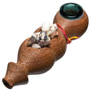 Steve's Dank Pipes - Inlay - Shells - South American Tornillo - Teal Bowl - The Cave