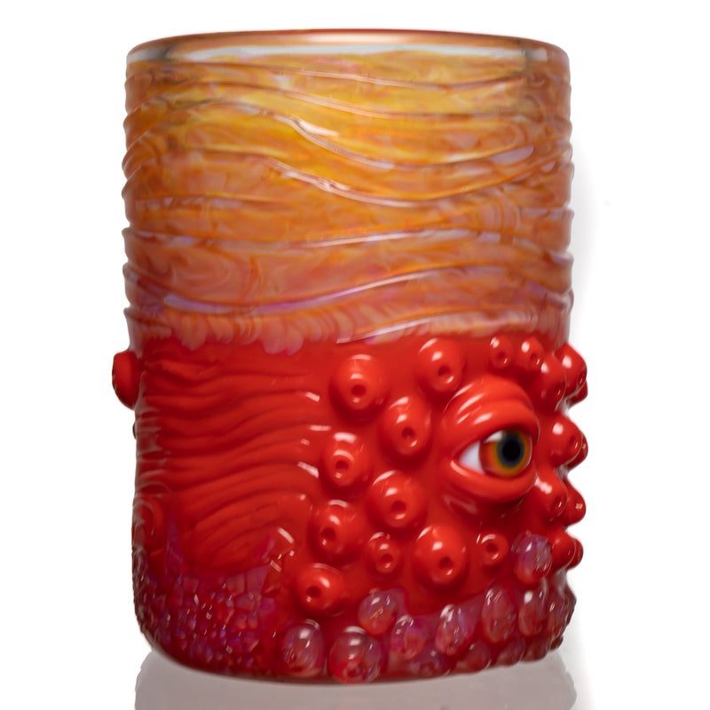 Salt - Creature Cup - Orange Red Crayon & Telemagenta - The Cave