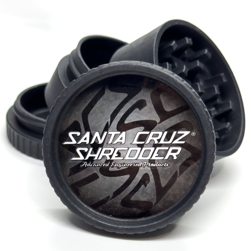 Santa Cruz Shredder - Hemp Grinder - 4 Piece - Black - The Cave