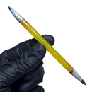 Sherbet X Scratched Glassworks - Double Sided Blasted Pencil - Lemon Drop - Steel Wool Tip - The Cave