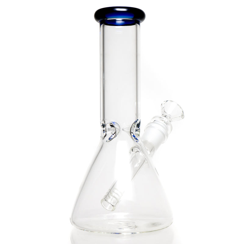 Shooters - 8" Beaker - Cobalt Accent - The Cave