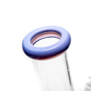 Shooters - 8" Beaker - Milky Purple Accent - The Cave