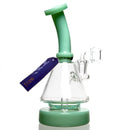 Phoenix Star - Hollow Foot Cone Bubbler - Mint - The Cave