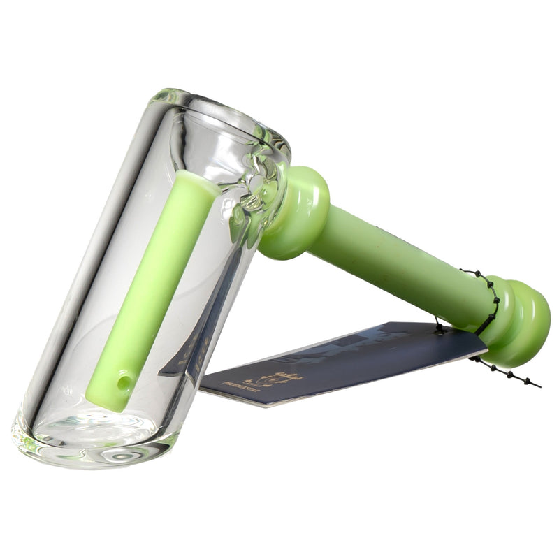 Phoenix Star - Stem Bubbler - Milky Green Accents - The Cave