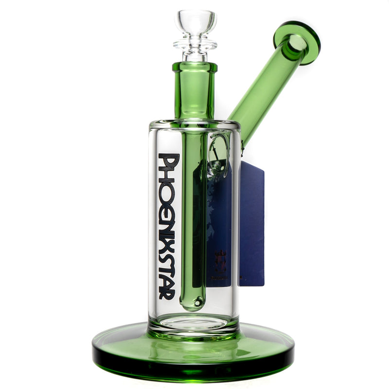 Phoenix Star - Kick Back Neck Bubbler - Green Accents - The Cave