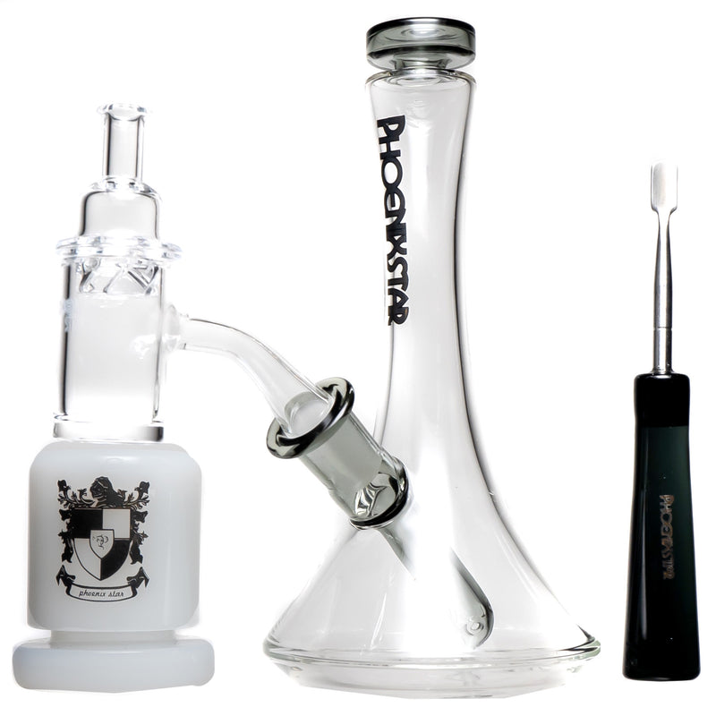 Phoenix Star - Rig Kit - Fixed Mini Beaker - Smoke Accents - The Cave