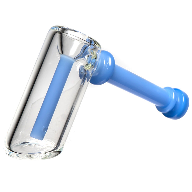 Phoenix Star - Stem Bubbler - Milky Blue Accents - The Cave