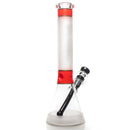 Phoenix Star - 12" Sandblasted Band Beaker - Red & Gold - The Cave