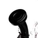 Phoenix Star - Hollow Foot Cone Bubbler - Black - The Cave