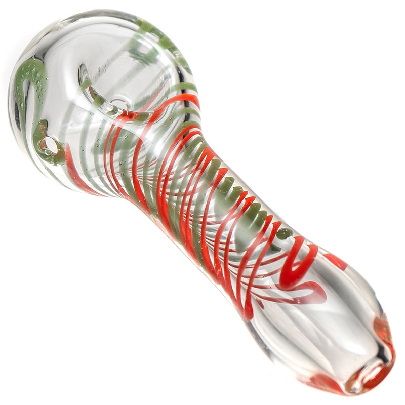 Shooters - Spiral Color Spoon - Green & Red - The Cave