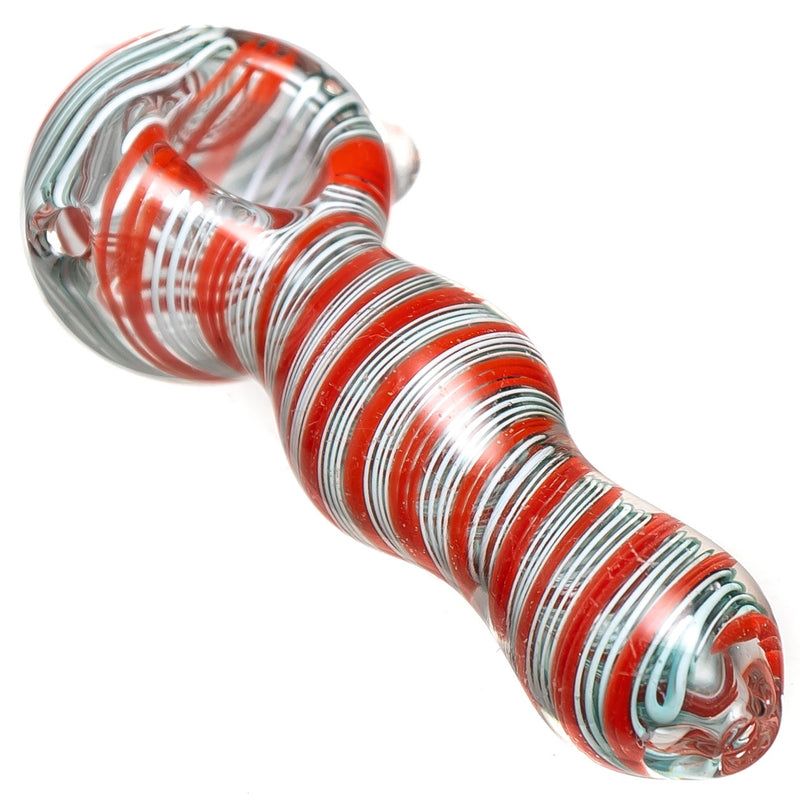 Shooters - Color Swirl Spoon - Red & White - The Cave