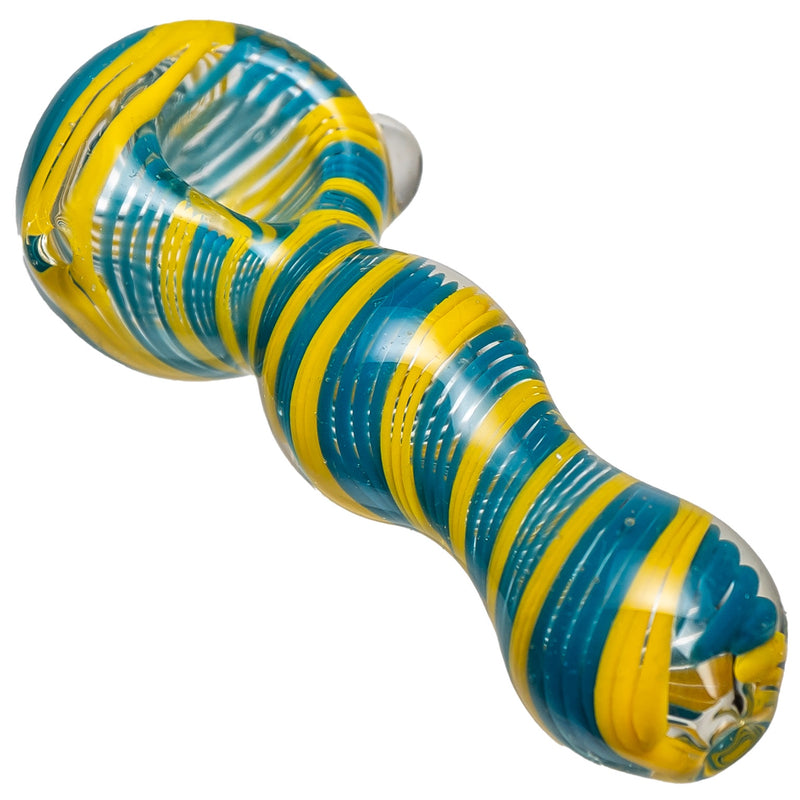 Shooters - Color Swirl Spoon - Yellow & Teal - The Cave