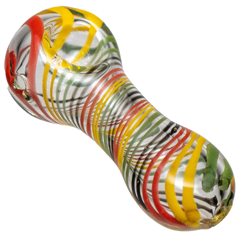 Shooters - Multicolor Spiral Spoon - Rasta - The Cave