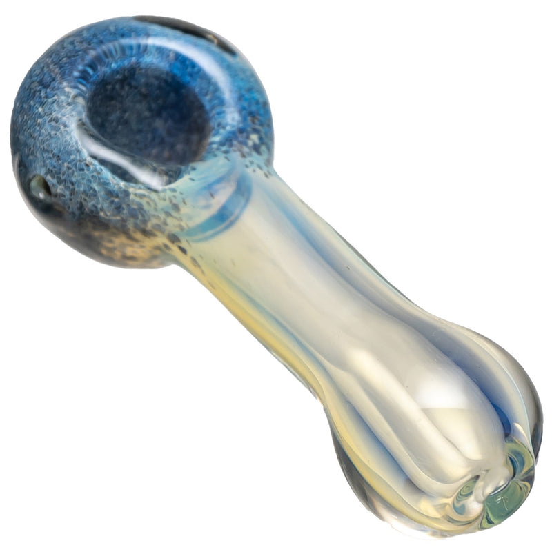 Shooters - Fume Frit Spoon Pipe - Dark Blue & Black - The Cave