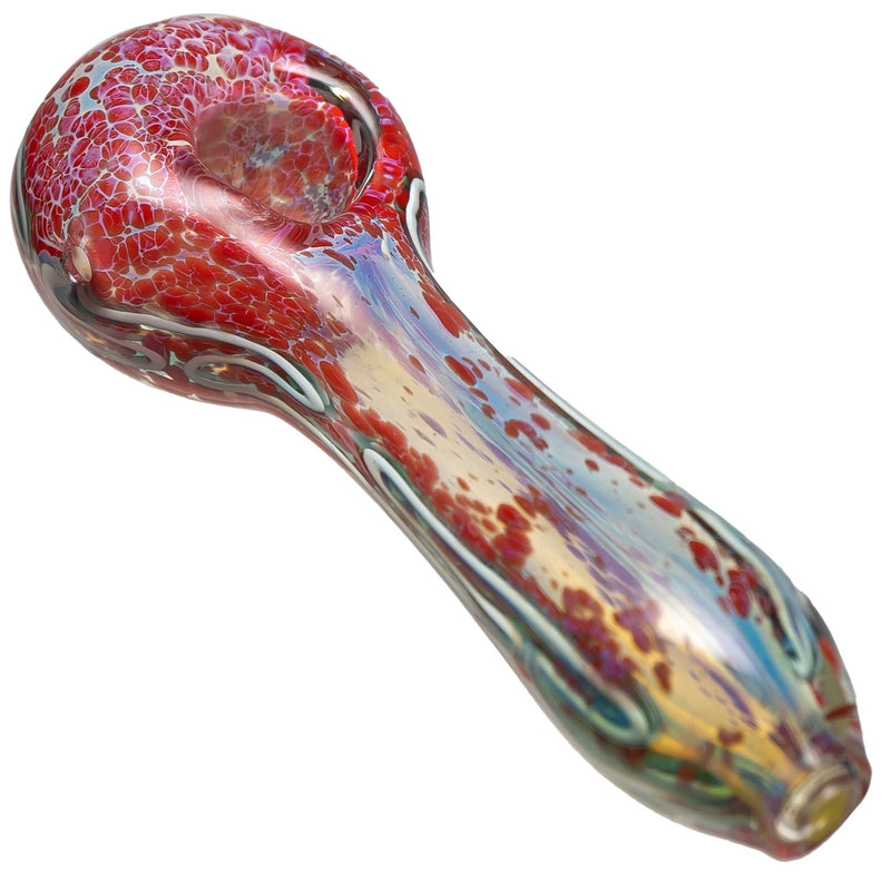 Shooters - Frit & Fume Spoon w/ Stringers - Red - The Cave