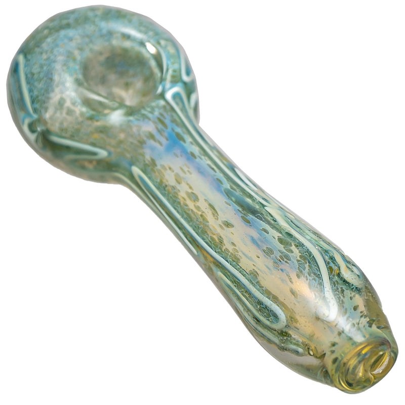 Shooters - Frit & Fume Spoon w/ Stringers - Green - The Cave