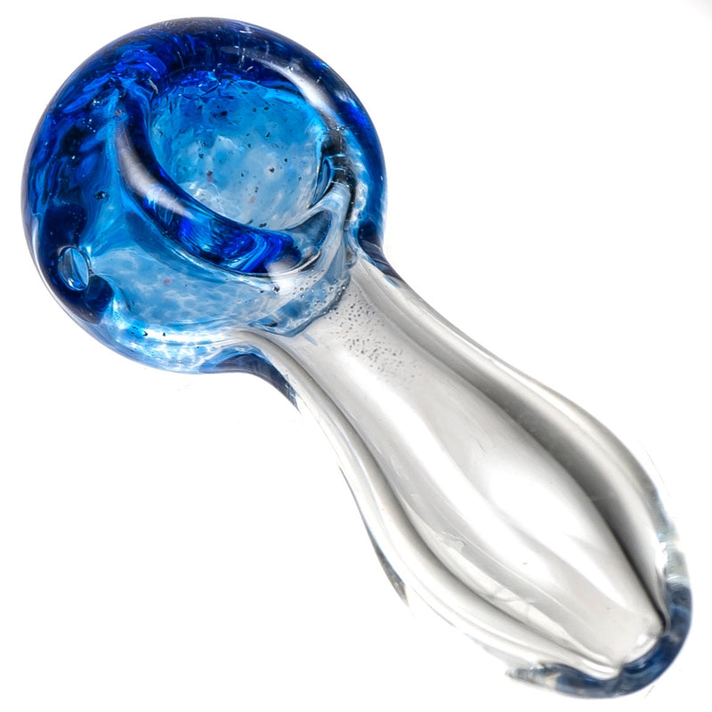 Shooters - Clear w/ Frit Spoon - Blue - The Cave