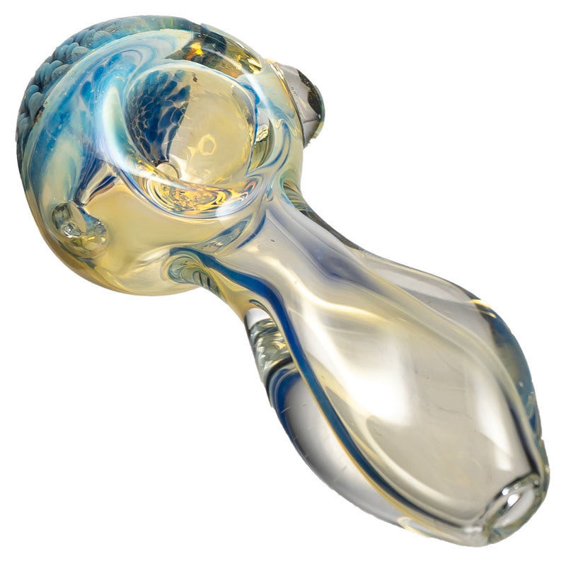 Shooters - Fume Twist Spoon w/ Implosion - Blue - The Cave