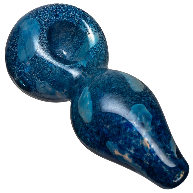 Shooters - Heavy Frit Spoon w/ Dots - Dark Blue - The Cave