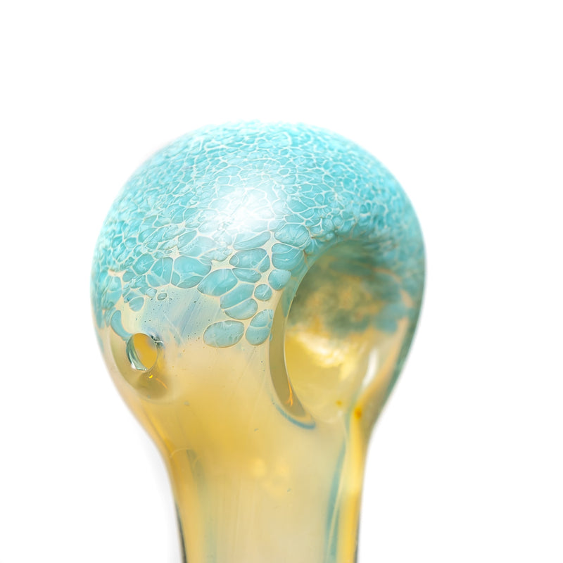 Shooters - Fume Frit Spoon Pipe - Aqua - The Cave