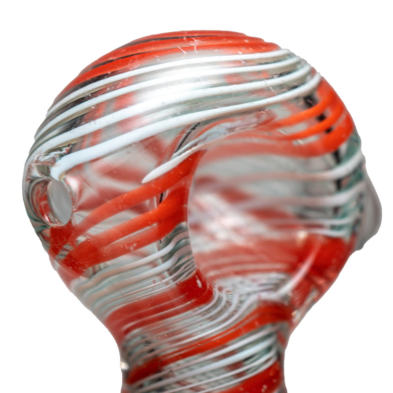 Shooters - Color Swirl Spoon - Red & White - The Cave