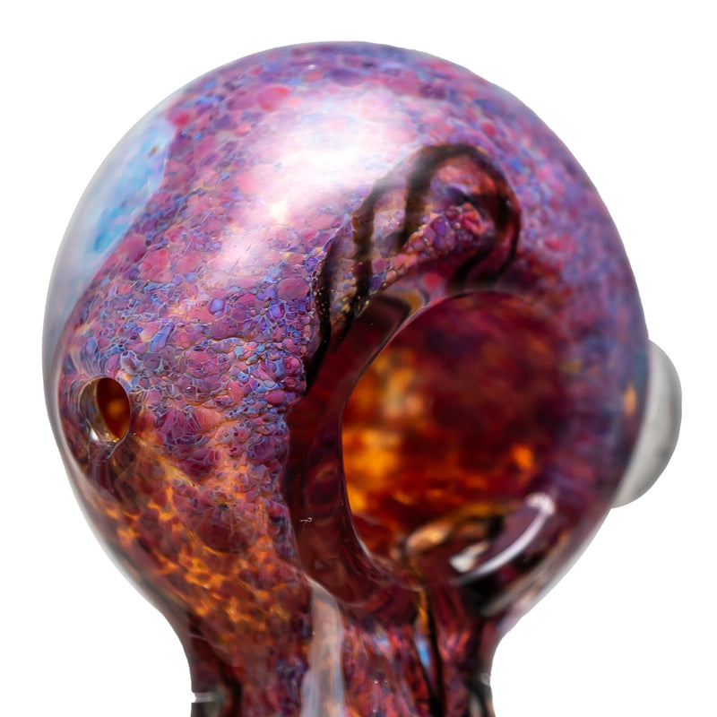 Shooters - Frit & Twist Cane Spoon w/ Squared Neck - Purple - The Cave