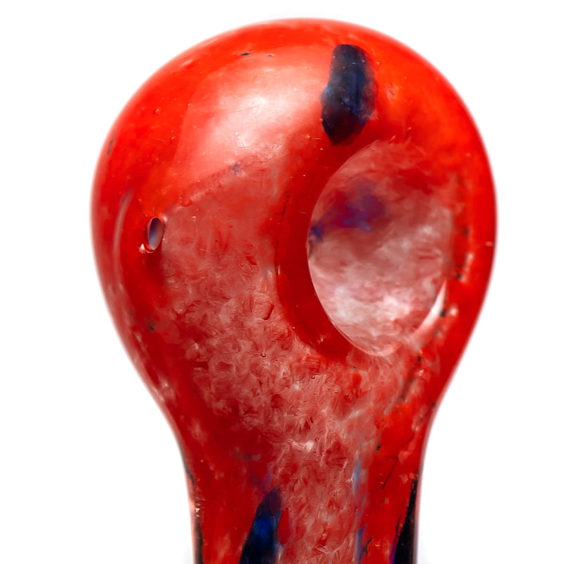 Shooters - Frit Spoon w/ Dots - Red & Blue - The Cave