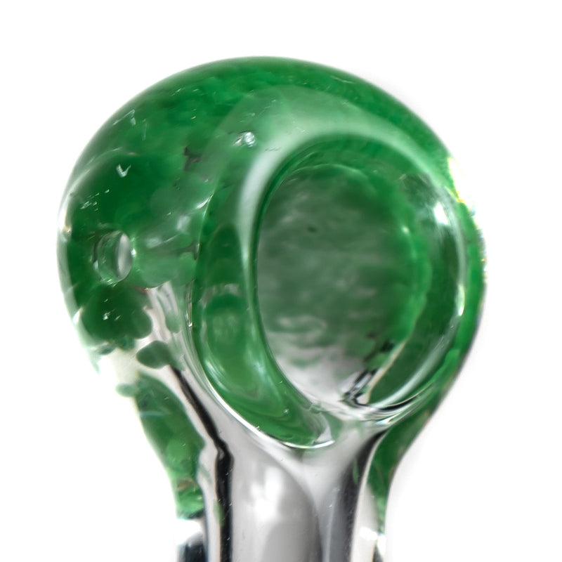 Shooters - Clear w/ Frit Spoon - Green - The Cave