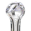 Shooters - Clear & Frit Spoon w/ Dots - Green w/ Pink - The Cave