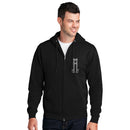 Sovereignty - Zip Up Sweatshirt - Reflection - Black - White Logo - Large - The Cave