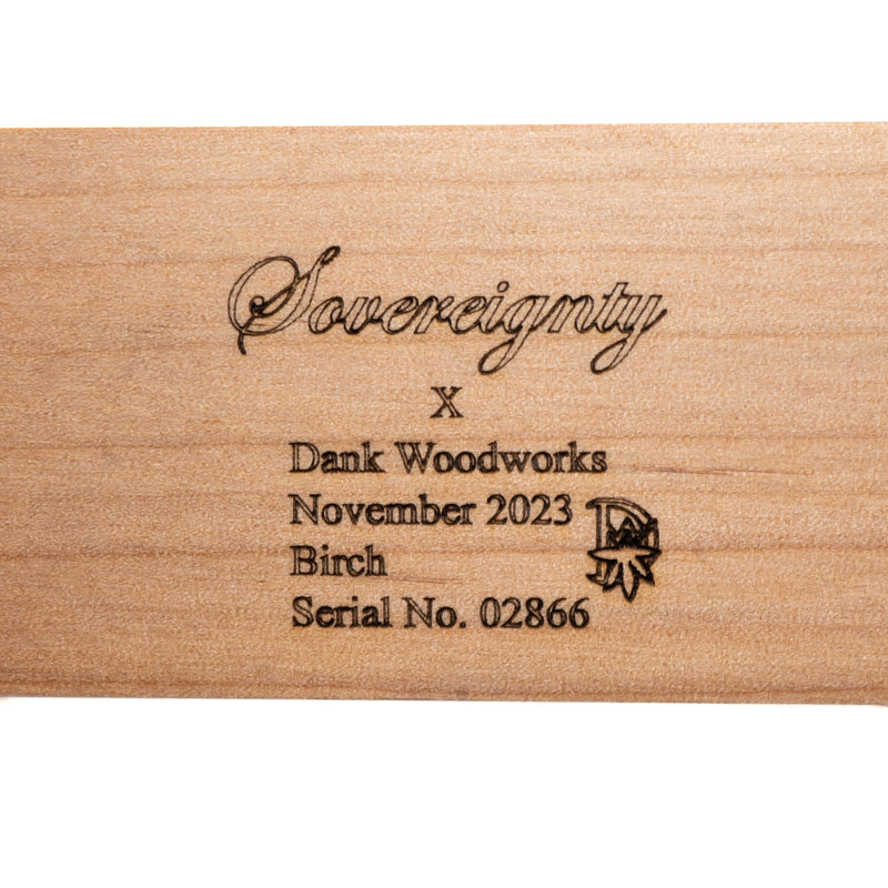 Sovereignty x Dank Woodworks - Slide Display - 4 Slot - 18mm - Birch - The Cave